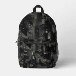 Military Camo Pattern Urban Environments プリントバックパック