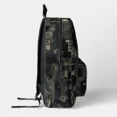 Military Camo Pattern Urban Environments プリントバックパック (左)