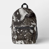 Military Camouflage Design プリントバックパック (正面)