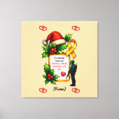 Military Christmas Family Matching – Christ キャンバスプリント (正面)