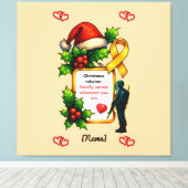 Military Christmas Family Matching – Christ キャンバスプリント (インサイチュ (ウッドフロア))