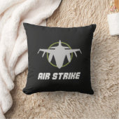 Military Fighter Jet Air Strike クッション (ブランケット)