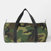 Military Forest Camouflage Pattern ダッフルバッグ (裏面)