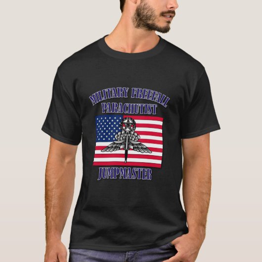 Military Freefall Parachutist Jumpmaster Front Tシャツ (正面)