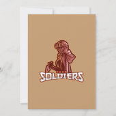 Military Gaming Emblem | Heroic Warrior Logo 招待状 (正面)