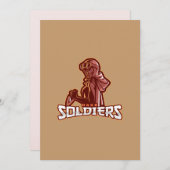 Military Gaming Emblem | Heroic Warrior Logo 招待状 (正面/裏面)