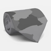 Military Gray Camo ネクタイ (ロール)