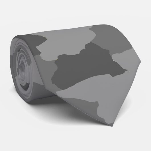 Military Gray Camo ネクタイ (ロール)