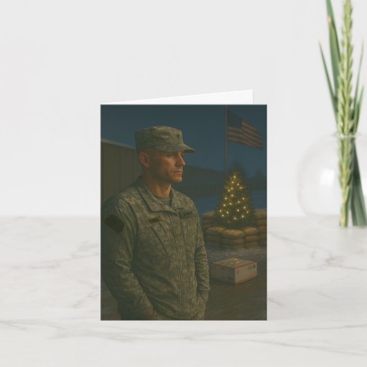 Military Holiday You Are Remembered Christmas Card シーズンカード (正面)
