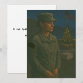 Military Holiday You Are Remembered Christmas Card シーズンカード (正面/裏面)