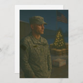 Military Holiday You Are Remembered Christmas Card シーズンカード (正面/裏面)