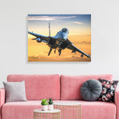 Military jet キャンバスプリント (インサイチュ (リビング))