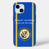 Military Navy Defense emblem personalize Case-Mate iPhoneケース (裏面)