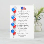 Military or LEO retirement party Invitation 招待状 (スタンド正面)