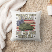 Military Remembrance Tank Patriotic Shirt Design_1 クッション (ブランケット)