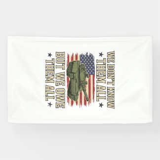 Military Remembrance Tank Patriotic Shirt Design_1 横断幕