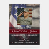 Military Retirement Welcome Sign アクリルサイン (正面)