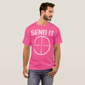 Military Sniper Long Range Shooting Send It Tシャツ (正面フル)