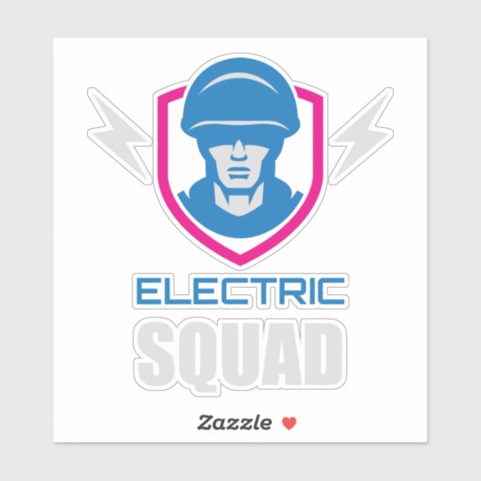 Military Squad Soldier Neon シール (シート)