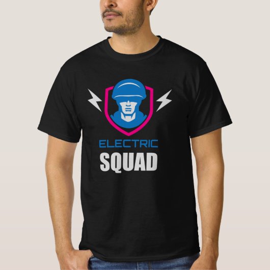 Military Squad Soldier Neon Tシャツ (正面)