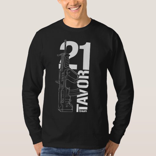 military t-shirts IWI Tavor21 Assault rifle Tシャツ (正面)