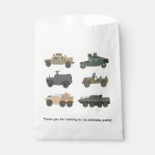 Military Tanks Favor Bags フェイバーバッグ (正面)