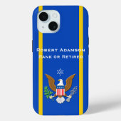 Military U.S. Navy with Defense emblem personalize Case-Mate iPhoneケース (裏面)