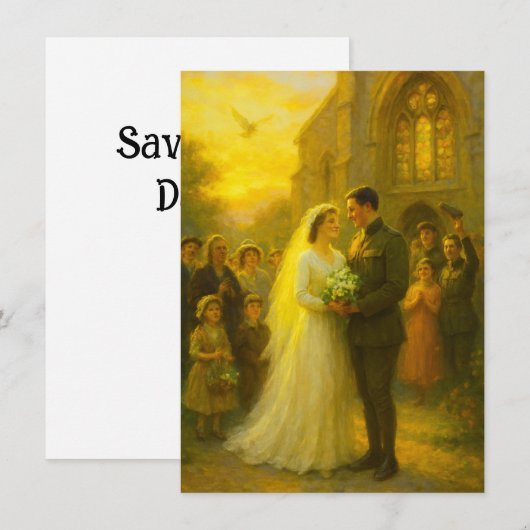 Military Wedding Invitation (正面/裏面)