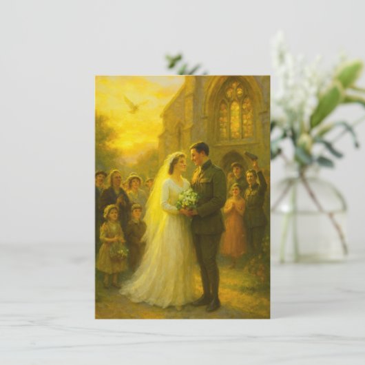 Military Wedding Invitation (スタンド正面)
