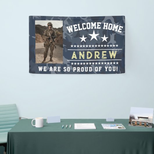 Military Welcome Home Banner - Army National Guard 横断幕 (トレードショー)