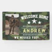 Military Welcome Home Banner - Army National Guard 横断幕 (横)