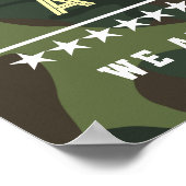 Military Welcome Home Invitation – Army National  ポスター (角)