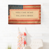 Military Welcome Home Name Rank Banner 横断幕 (インサイチュ)