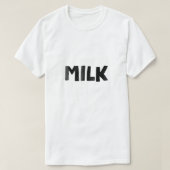 MILKとCookieのカップルが一致するハロウィーン簡単C Tシャツ (デザイン正面)