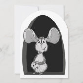 Milk and Cookie Mouse Sweet First Birthday 招待状 (裏面)