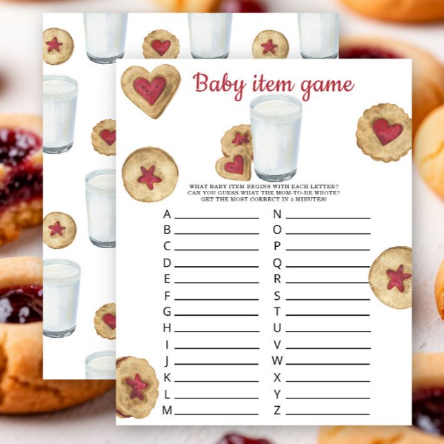 Milk and Cookies Baby shower Baby item Game (クリエイターアップロード済み)