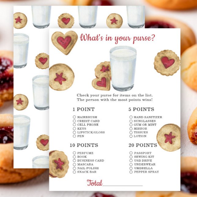 Milk baby shower What's in your purse game (クリエイターアップロード済み)