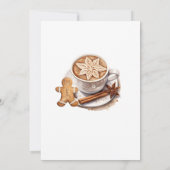 Milk bottle A Merry Little Baby Shower Gingerbread 招待状 (裏面)