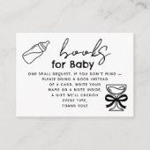 Milk Bottle and Champagne Books For Baby Request エンクロージャーカード (正面)