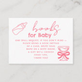 Milk Bottle and Champagne Books For Baby Request エンクロージャーカード (正面)