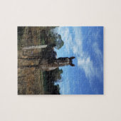 Milk Chocolate Brown Horse in Blue ジグソーパズル (横)