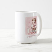 Milk Connoisseur Baby Boy Print Nursery コーヒーマグカップ (正面右)