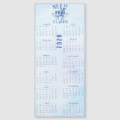 Milk It For All It's Worth 2026 Blue Calendar (正面)