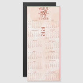 Milk It For All It's Worth 2026 Brown Calendar (正面/裏面)