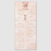 Milk It For All It's Worth 2026 Brown Calendar (正面)