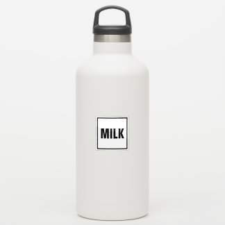 “MILK” Label Sticker – Minimalist design シール