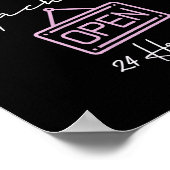 Milk Machine Open 24 Hours Funny Breastfeeding New ポスター (角)