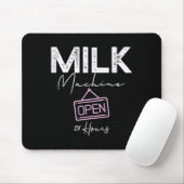 Milk Machine Open 24 Hours Funny Breastfeeding New マウスパッド (マウス)