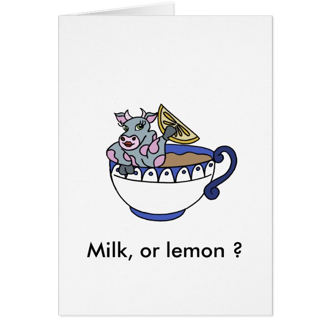 Milk, or lemon ? (正面)