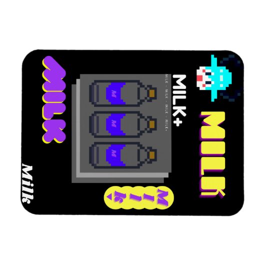 Milk party マグネット (横)